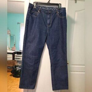 Calvin Klein Skinny Mid Size Pocket Dark Blue Jeans 12